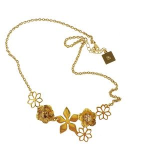 Gold flower necklace